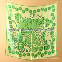 2014 новых продуктов моды шелковые зеленые точки дамы шарфы